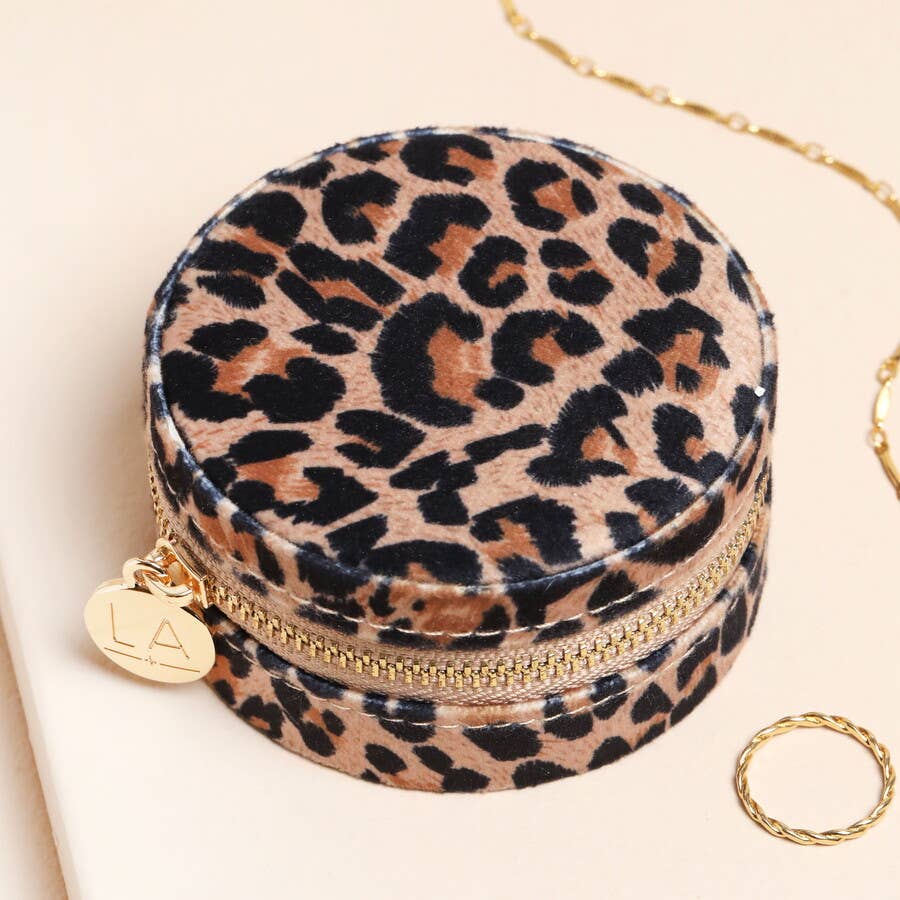 Jewelry Case - Velvet Leopard Print