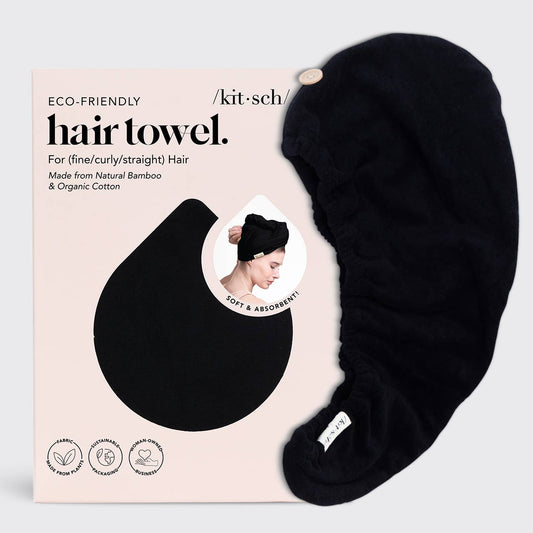 Hair Towel - Eco Black