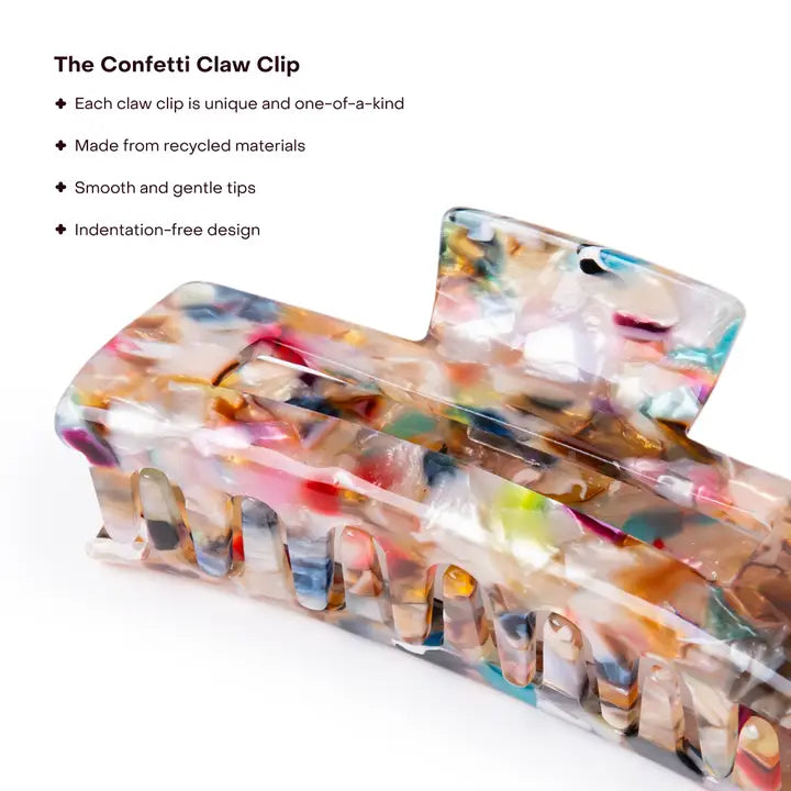 The Large Confetti Claw Clip
