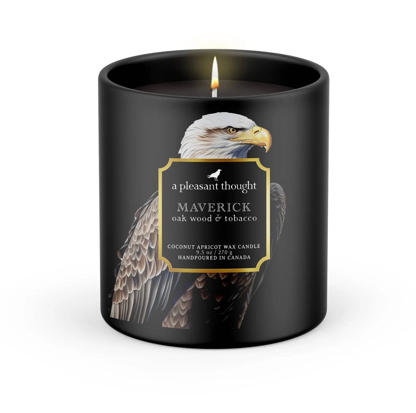 A Pleasant Thought - MAVERICK | OAK WOOD & TOBACCO | RAVEN CANDLE: Cotton