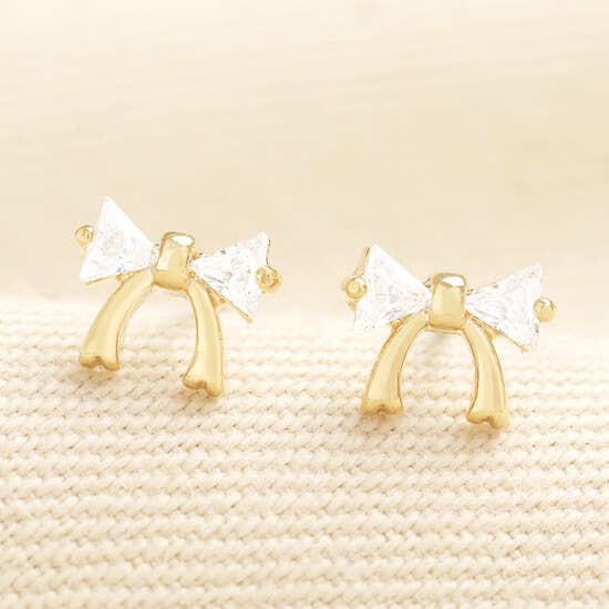 Earrings - Crystal Bow Stud