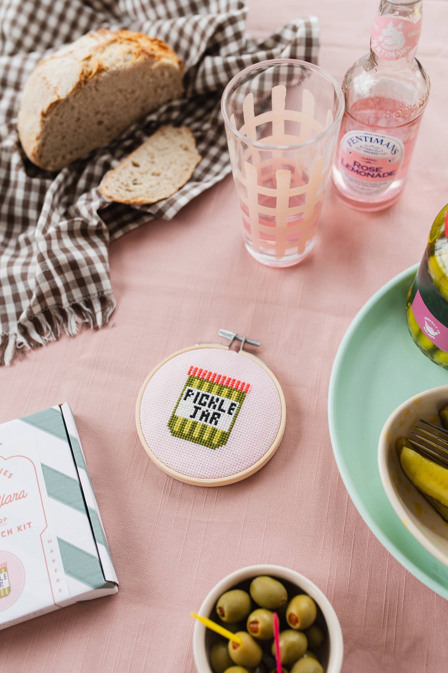 Cross Stitch Kit - Pickle Jar
