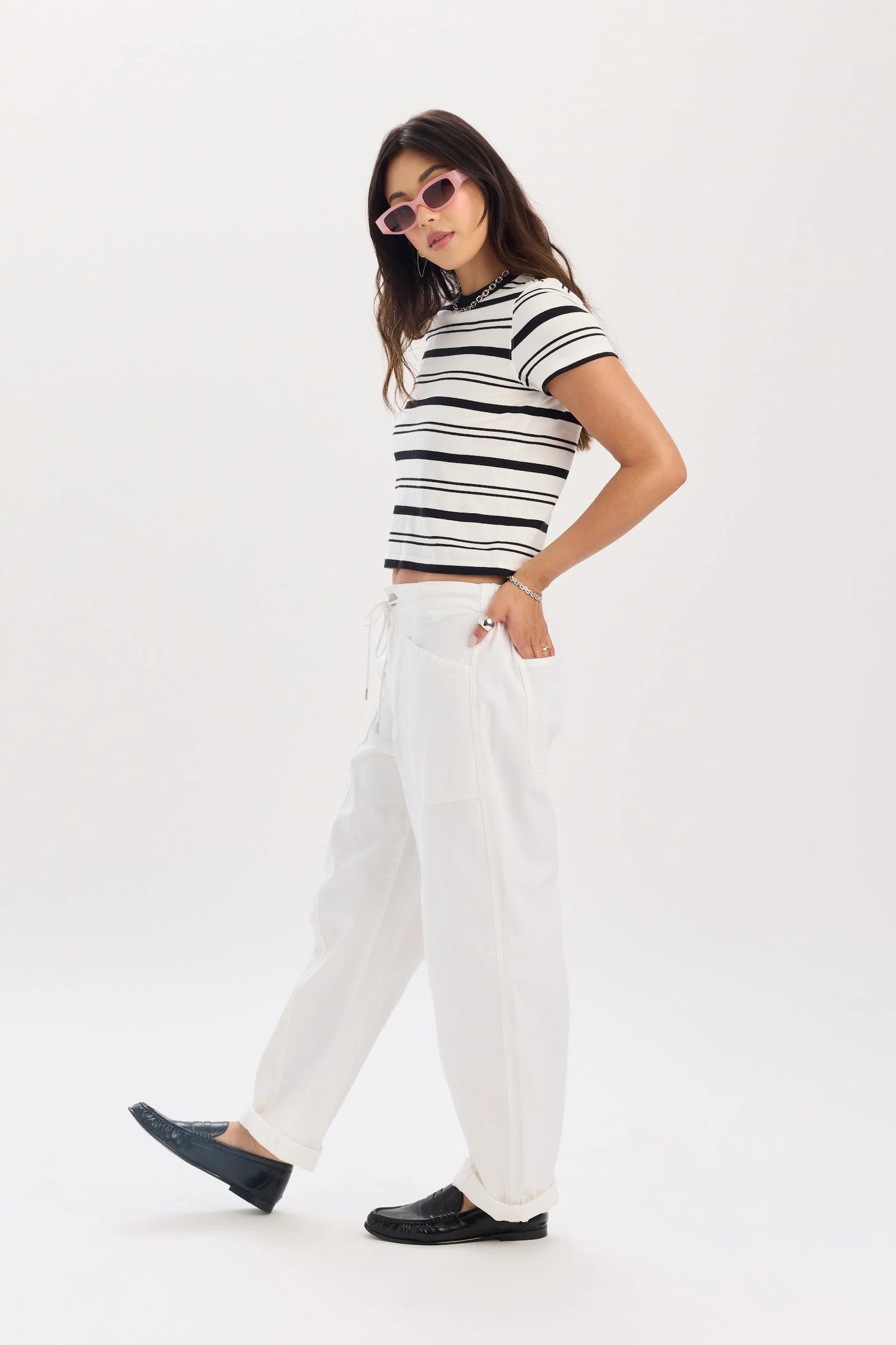 Daze Villa Barrel Pant | Lamb