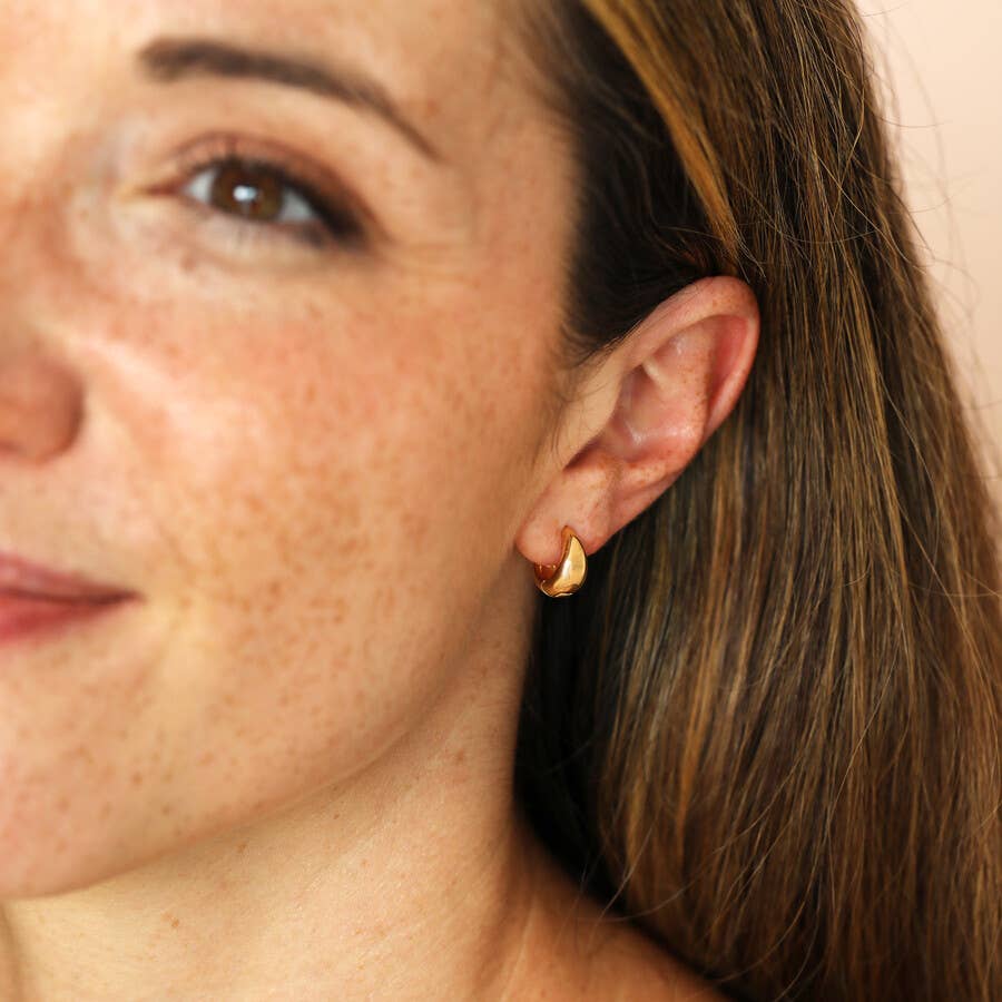 Earrings - Small Tapered Hoop