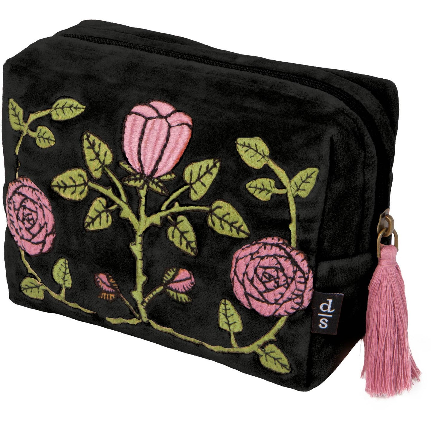 Pouch -  Rose Briar Embroidered