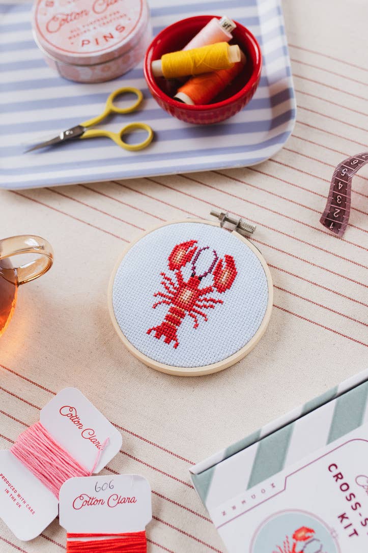 Cross Stitch Kit - Lobster