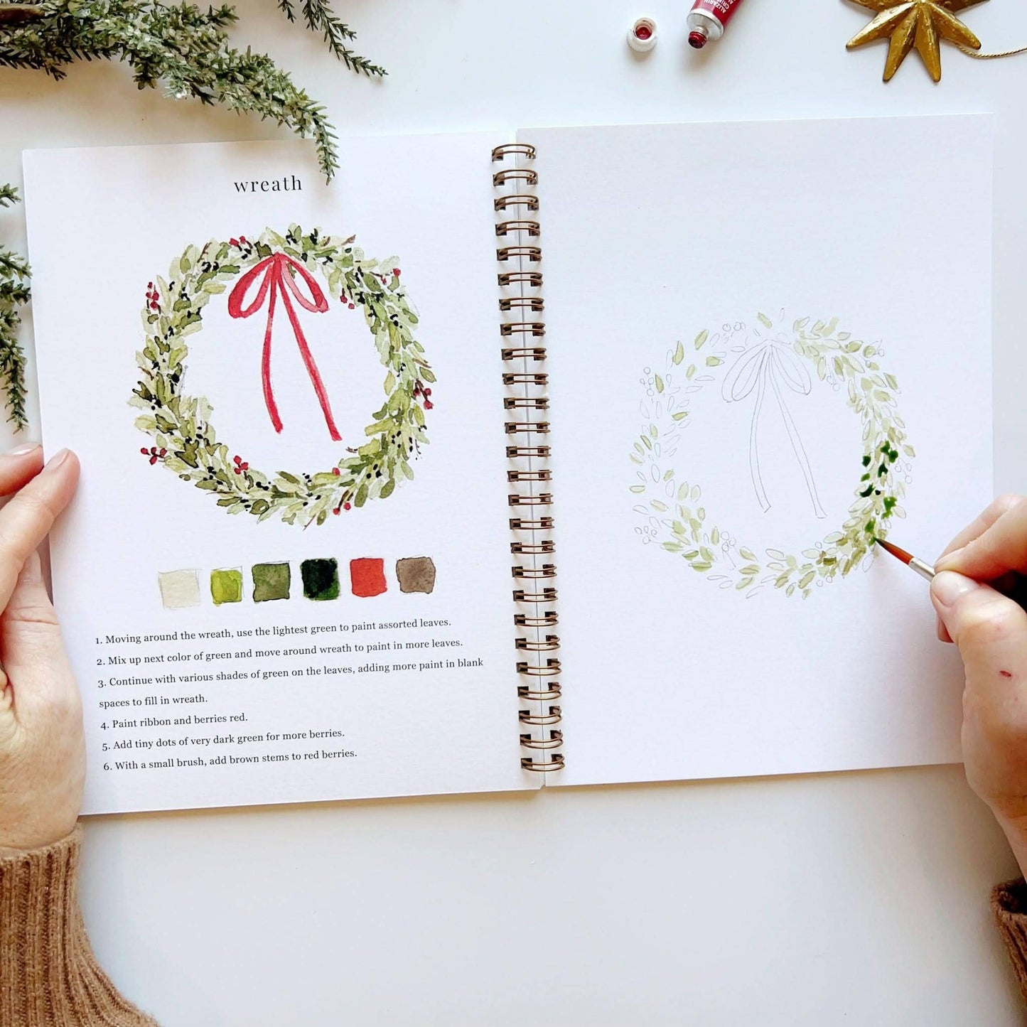 Watercolor Workbook - Christms