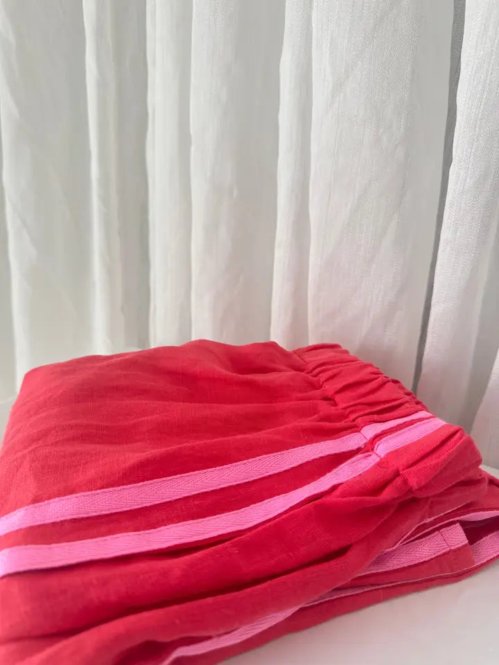 Locolinen Stripe pant | Watermelon