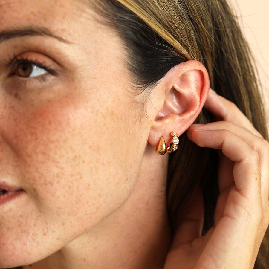 Earrings - Small Tapered Hoop
