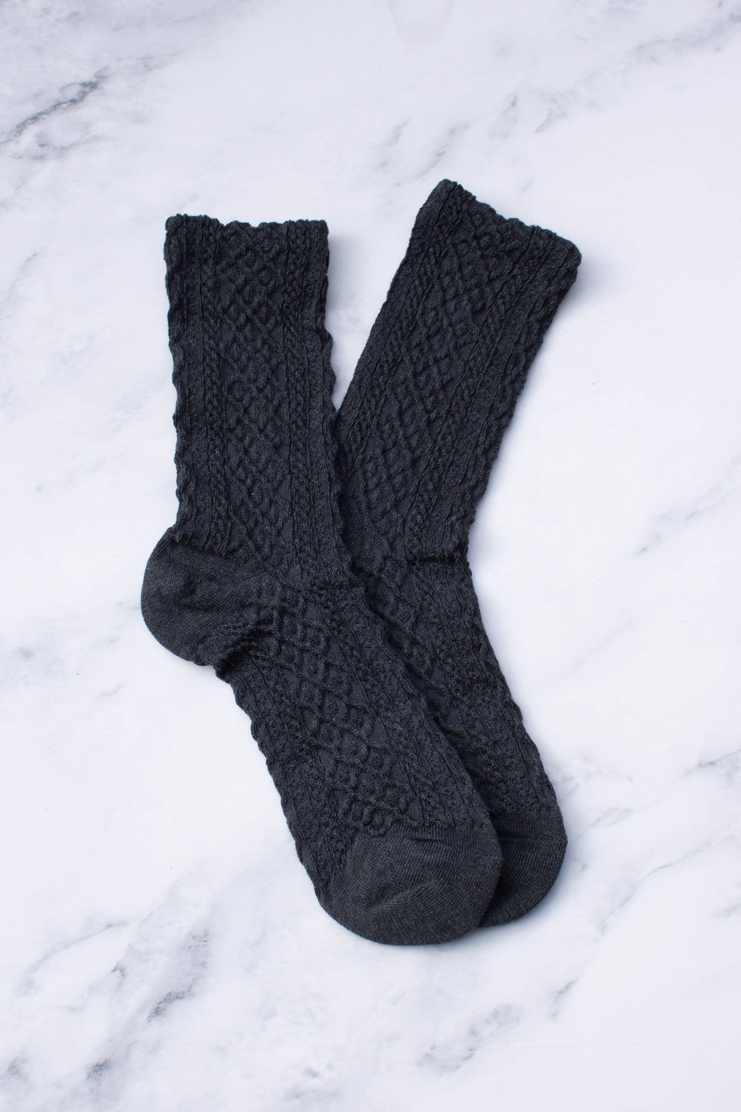 Women's Honeycomb Casual Socks: Oatmeal