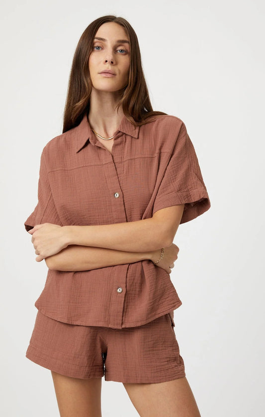 Mavi Gauze Short Sleeve Shirt