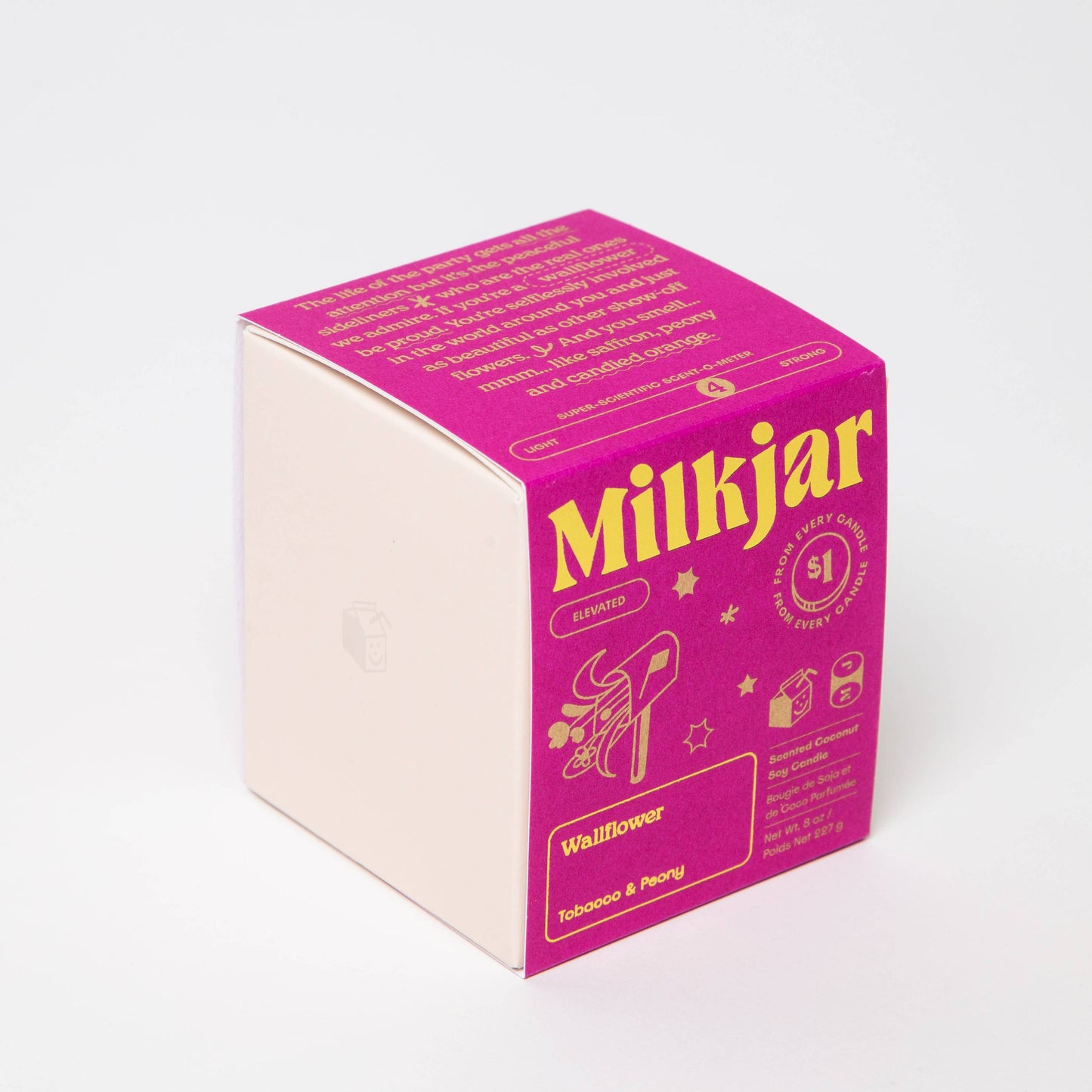 Milkjar Candle  Co. - Soy 8 oz Candle - Wallflower