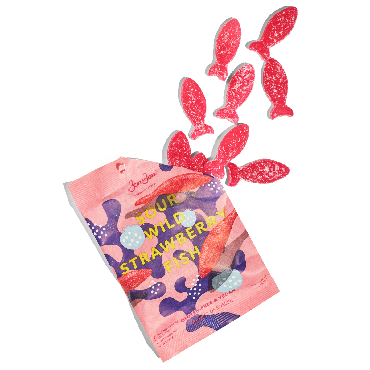 Swedish Candy - Sour Wild Strawberry Fish