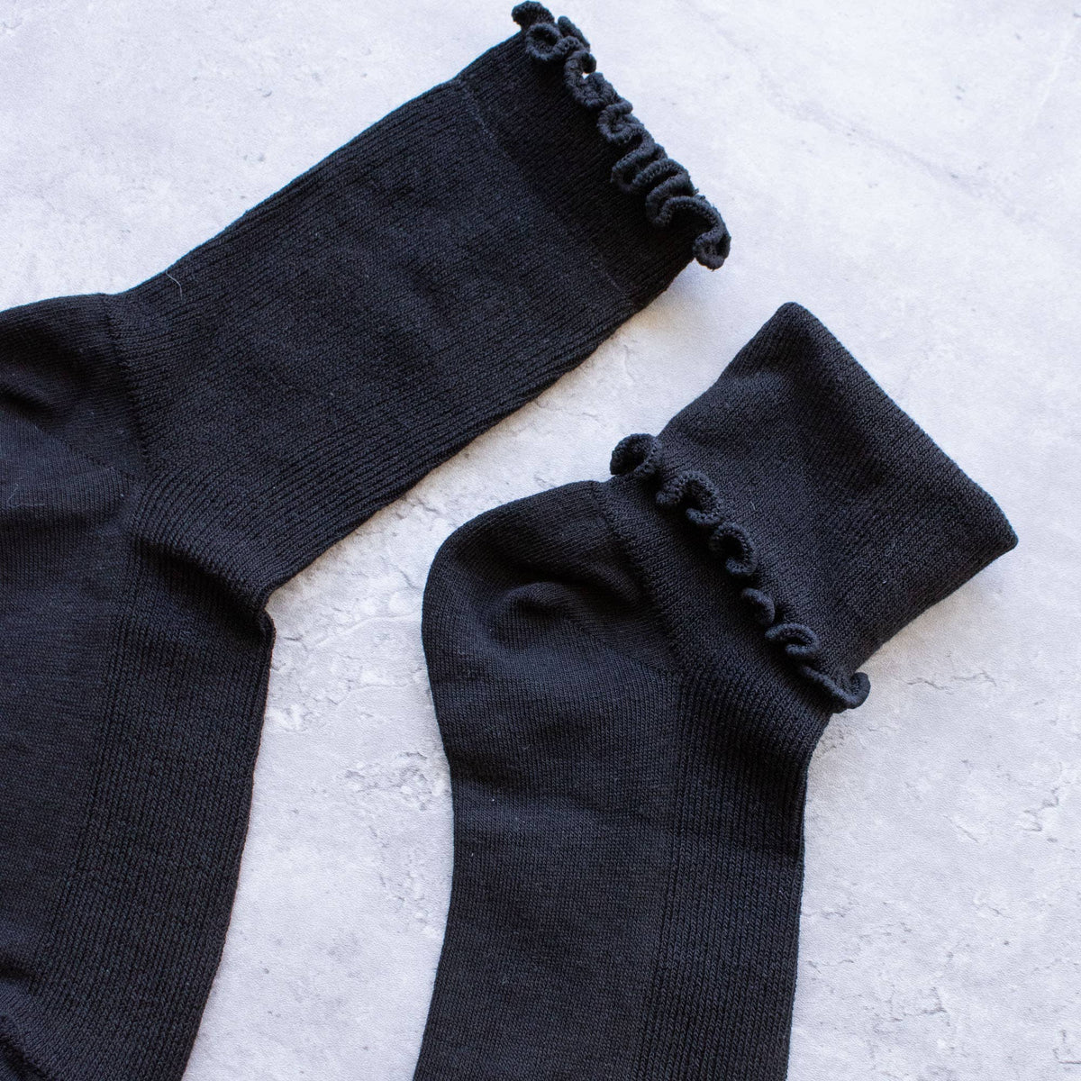 Ruffle Edge - Black