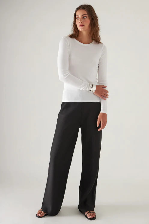 Assaraf Crew Neck Rib long sleeve