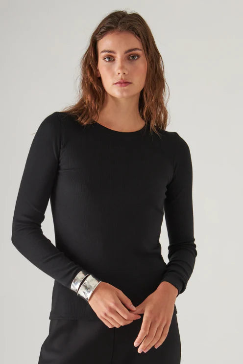Assaraf Crew Neck Rib long sleeve