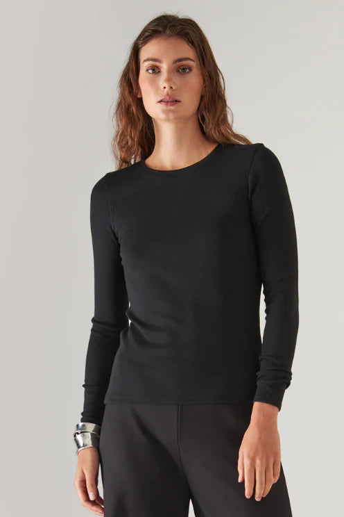 Assaraf Crew Neck Rib long sleeve
