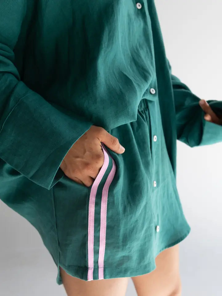 Locolinen Shirt | Bottle green