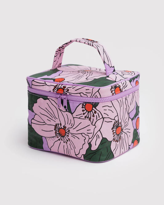 Cosmetic Case - Large - Pink Poppy