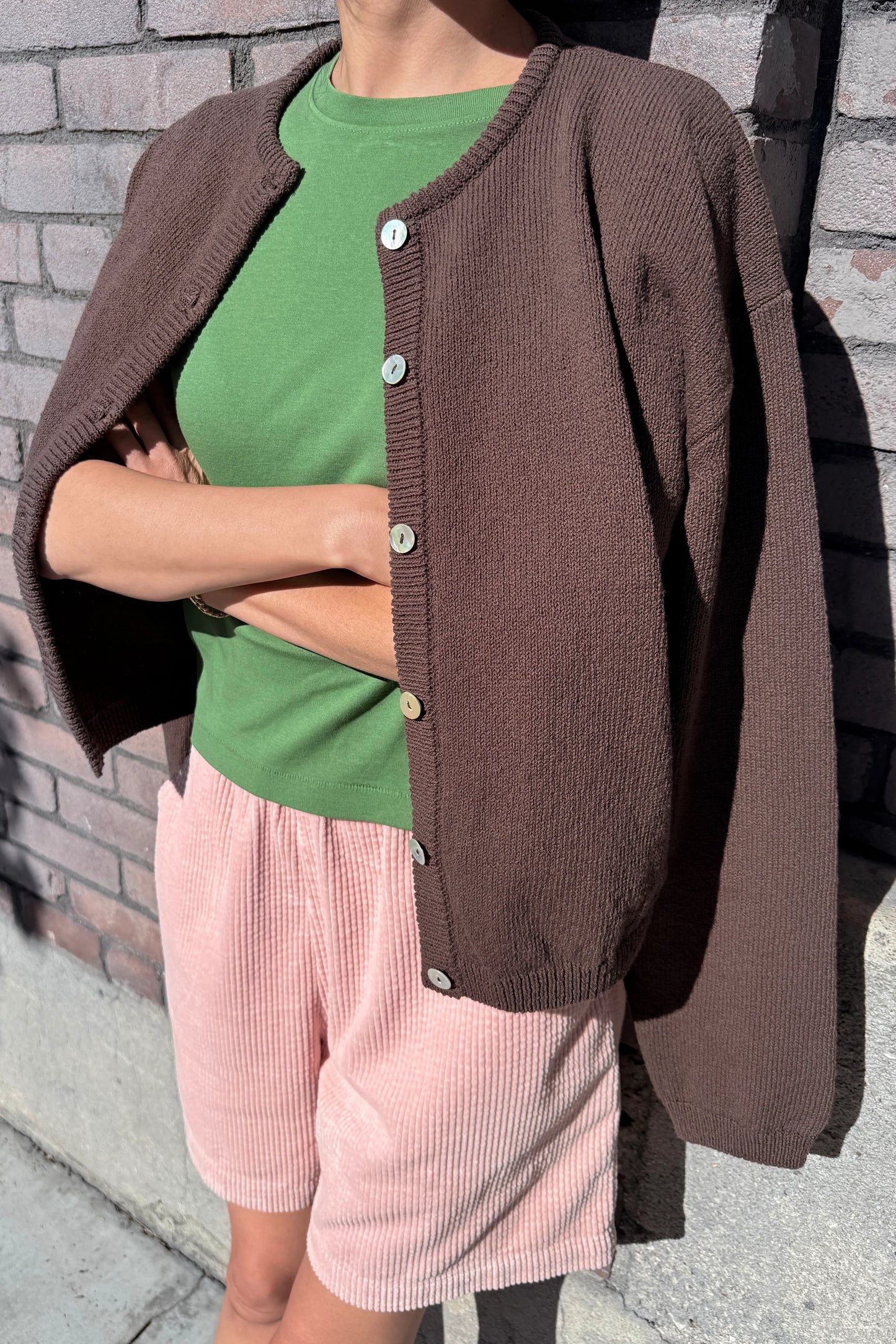LeBon Leila cotton cardigan