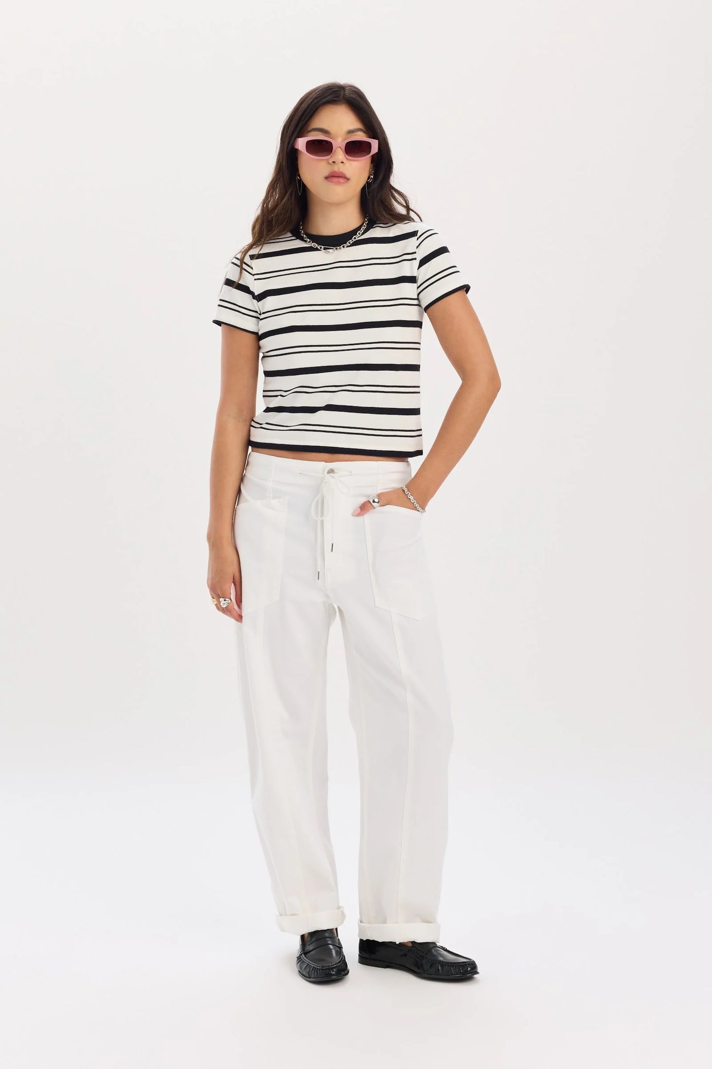 Daze Villa Barrel Pant | Lamb