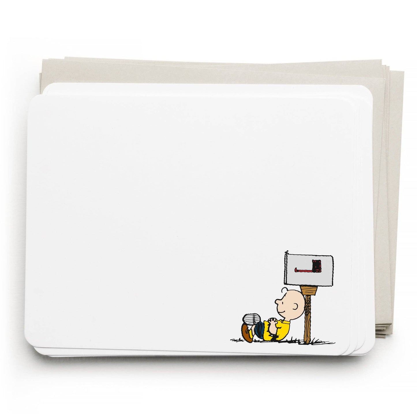 Notecards - Charlie Brown Mailbox Flat