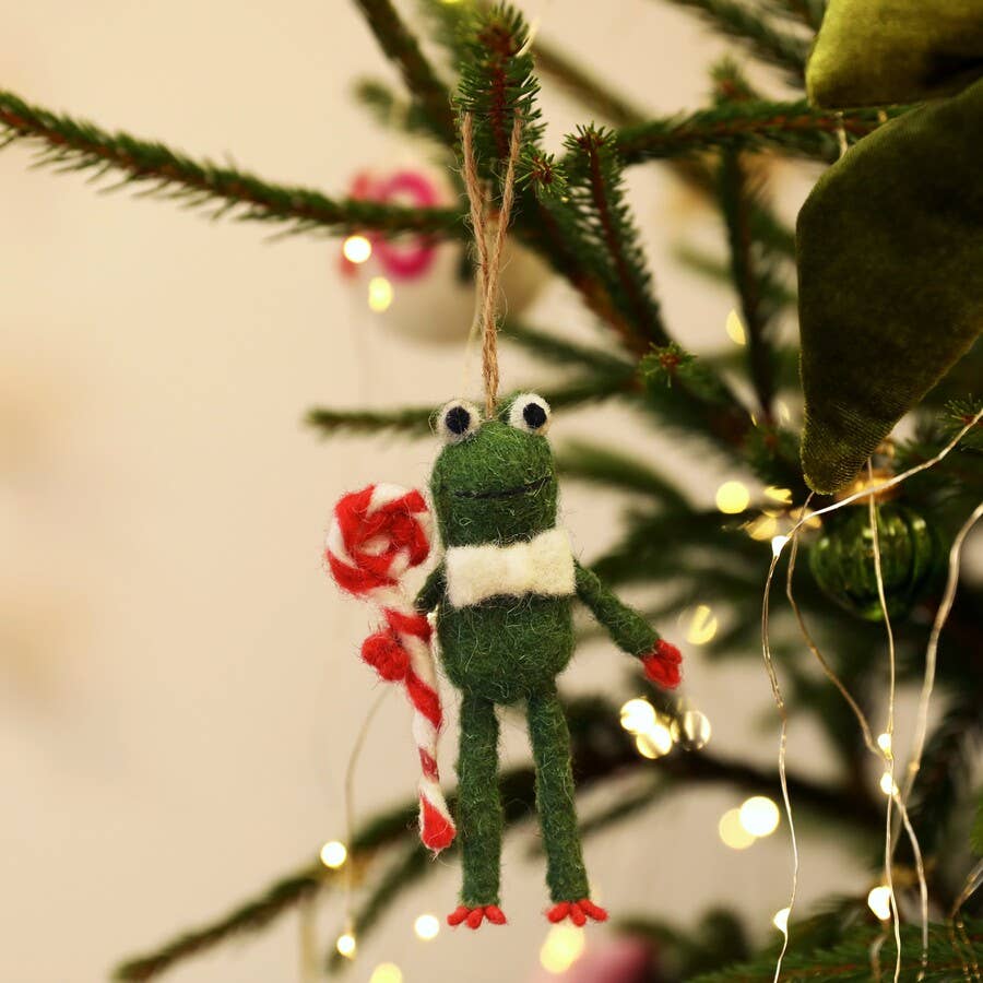 Ornament - Felt Lollipop Frog