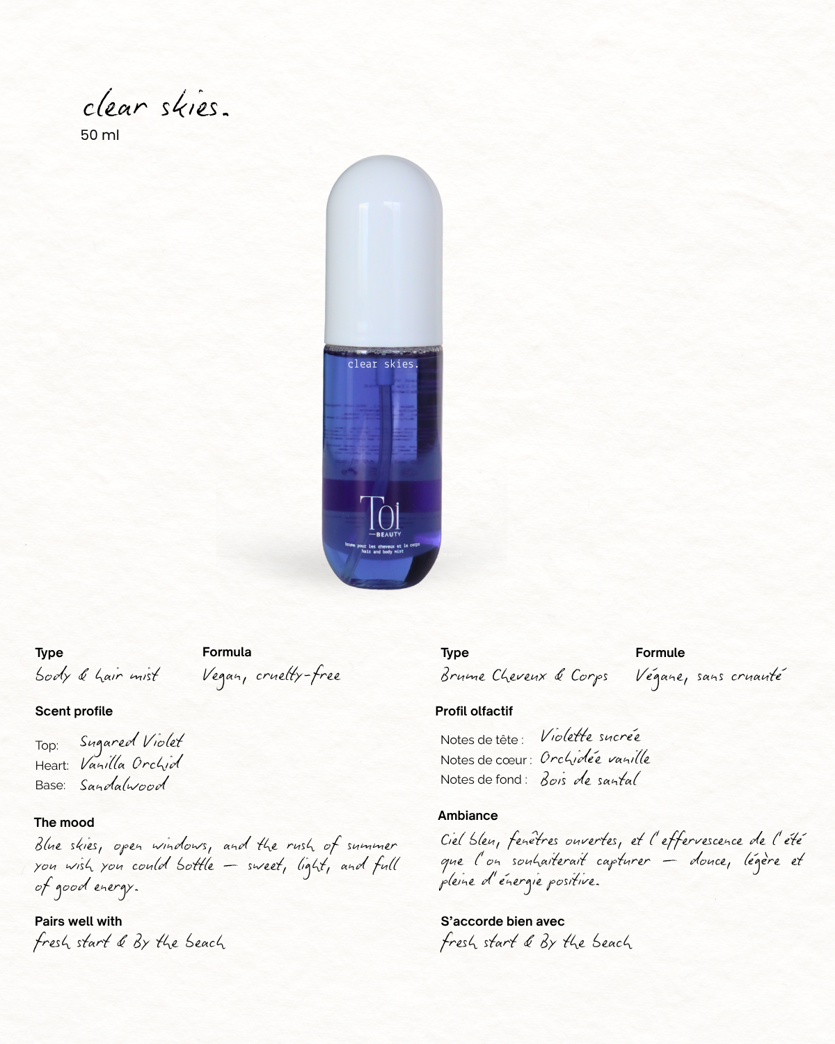 Hair and Body Spray Mist: On Repeat / 50ml