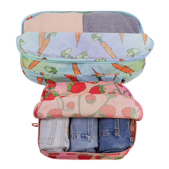 Large Packing Cube Set - Carrots & Berries