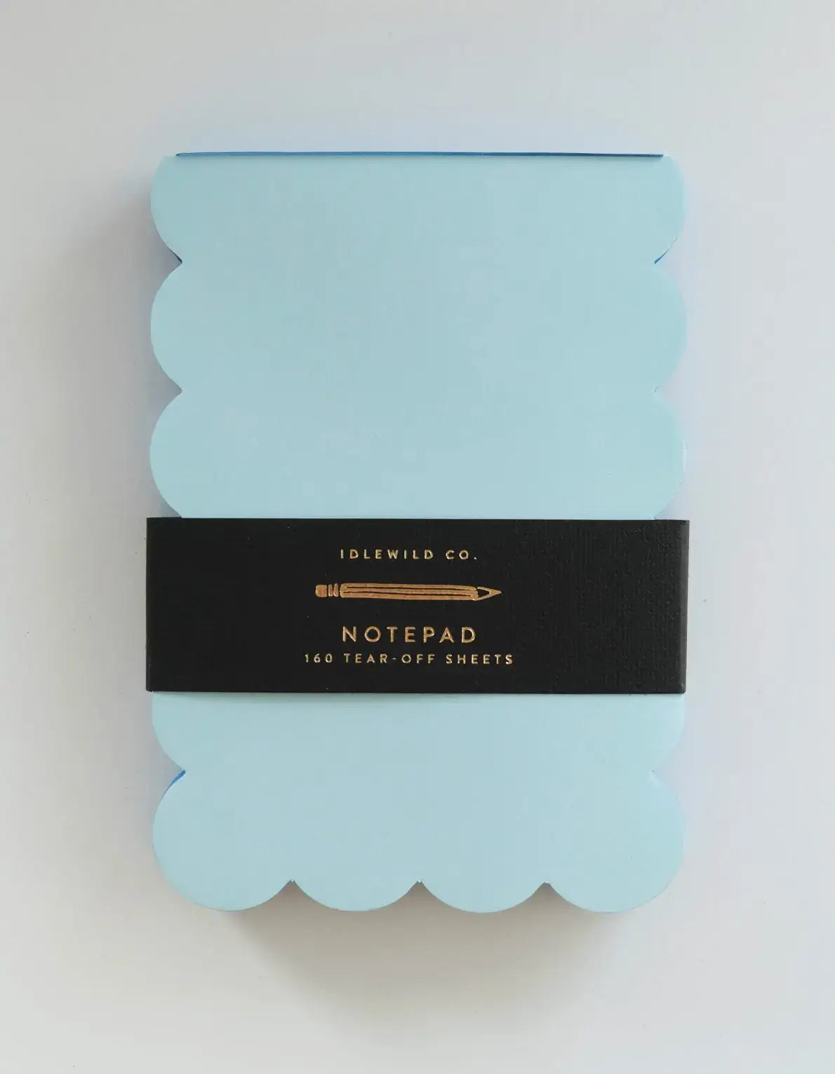 Notepad - Scalloped Shaped  | Aqua + Blue Edge