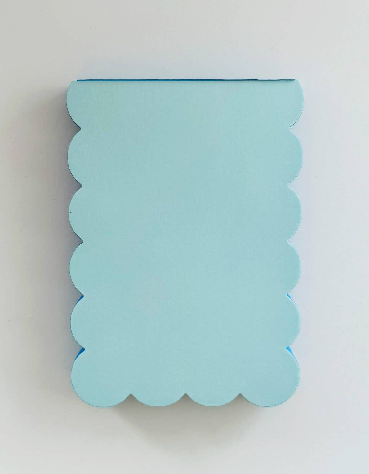 Notepad - Scalloped Shaped  | Aqua + Blue Edge