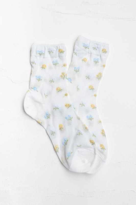 Floral Cotton Crew | Ivory