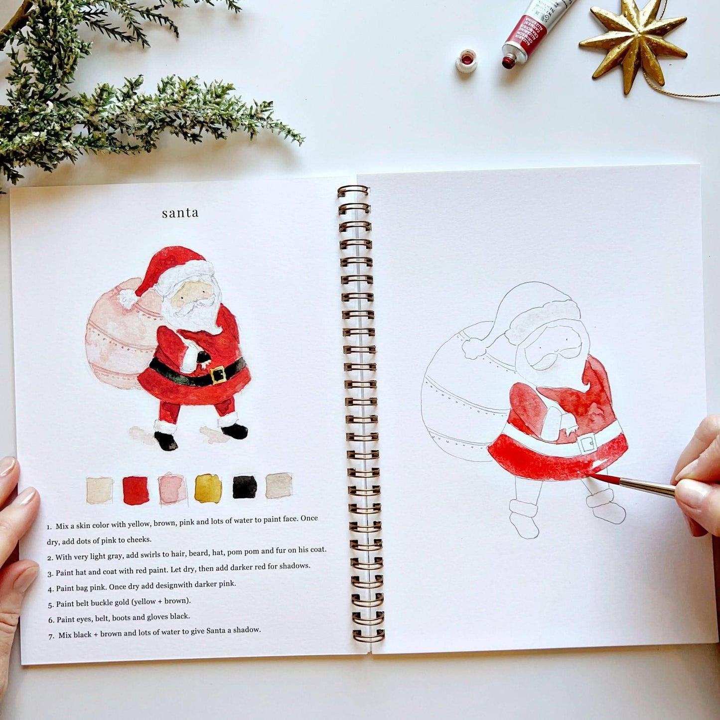 Watercolor Workbook - Christms