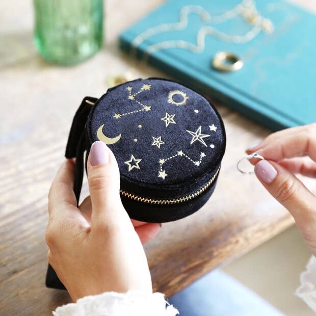 Jewelry Case - Starry Night Velvet