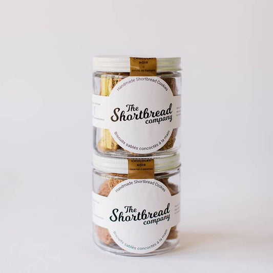 Mini Shortbread Cookies - Dark Chocolate Toffee Pecan