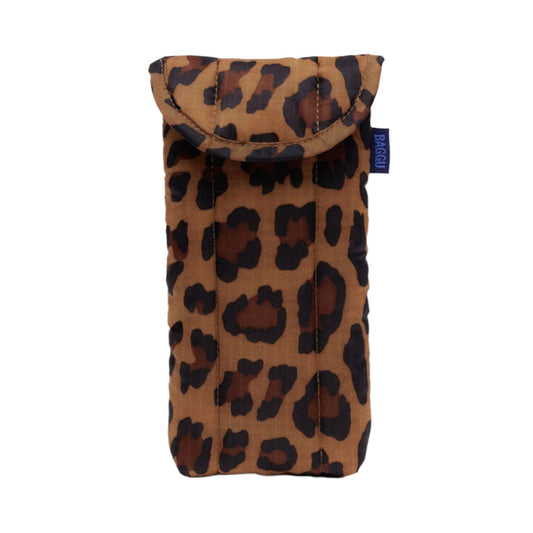 Puffy Glasses Sleeve - Leopard