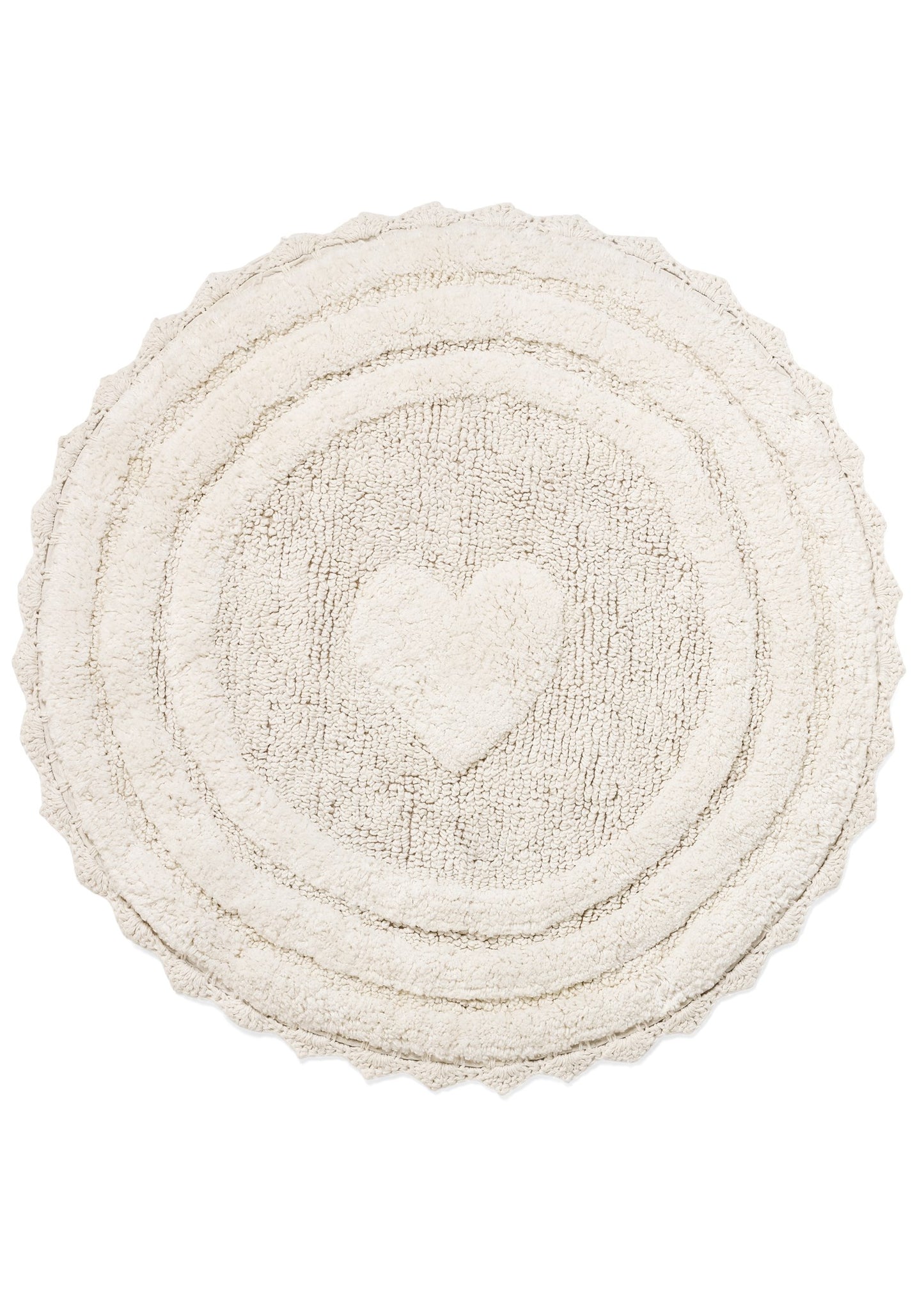 Bathmat - Round with Heart