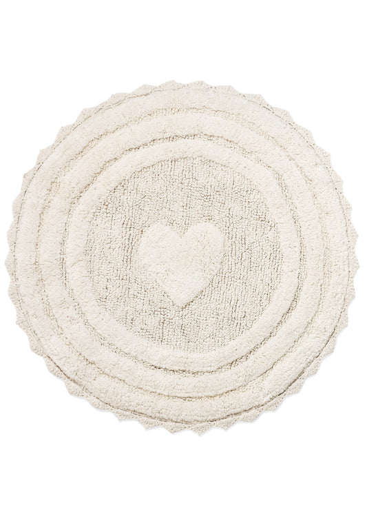 Bathmat - Round with Heart
