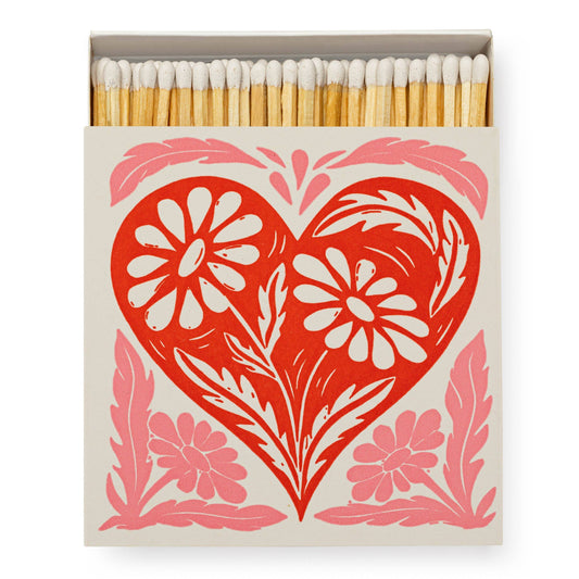 Safety Matches - Botanical Heart