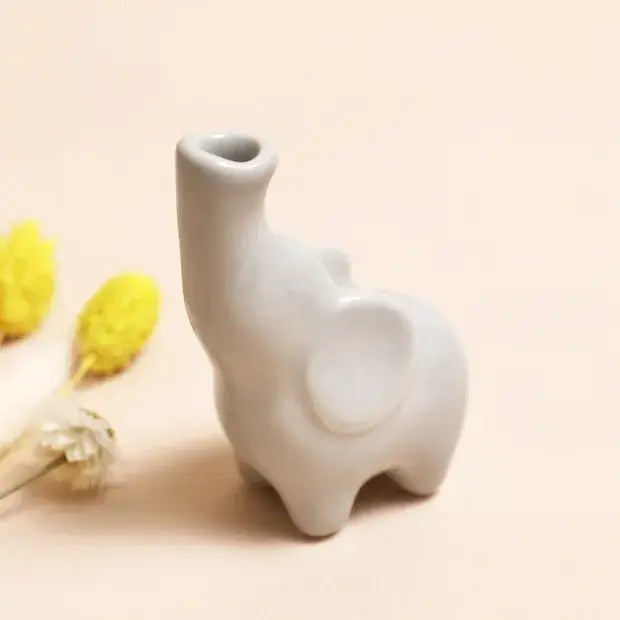Tiny Elephant Bud Vase