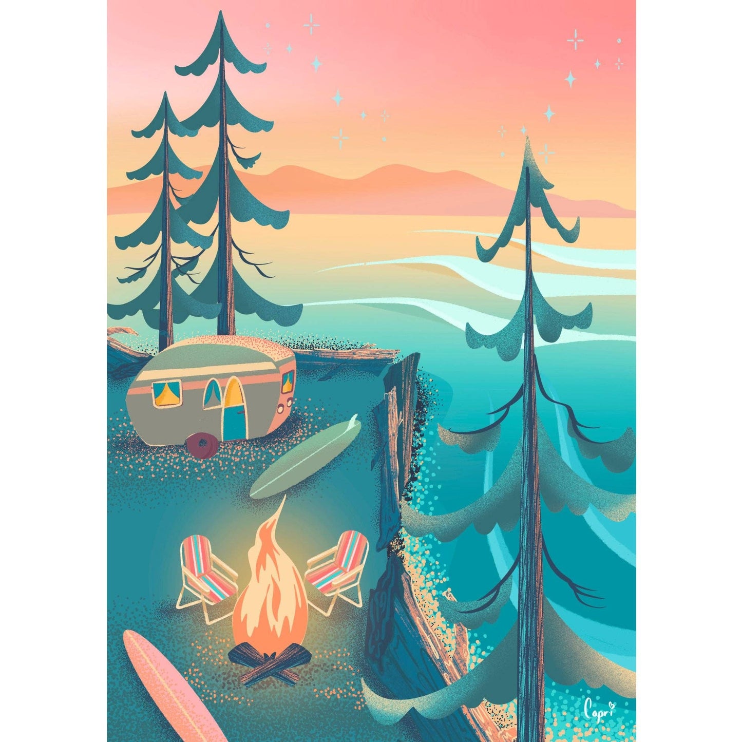 Coastal Camping l 1000-Piece Puzzle | Designed in BC Canada