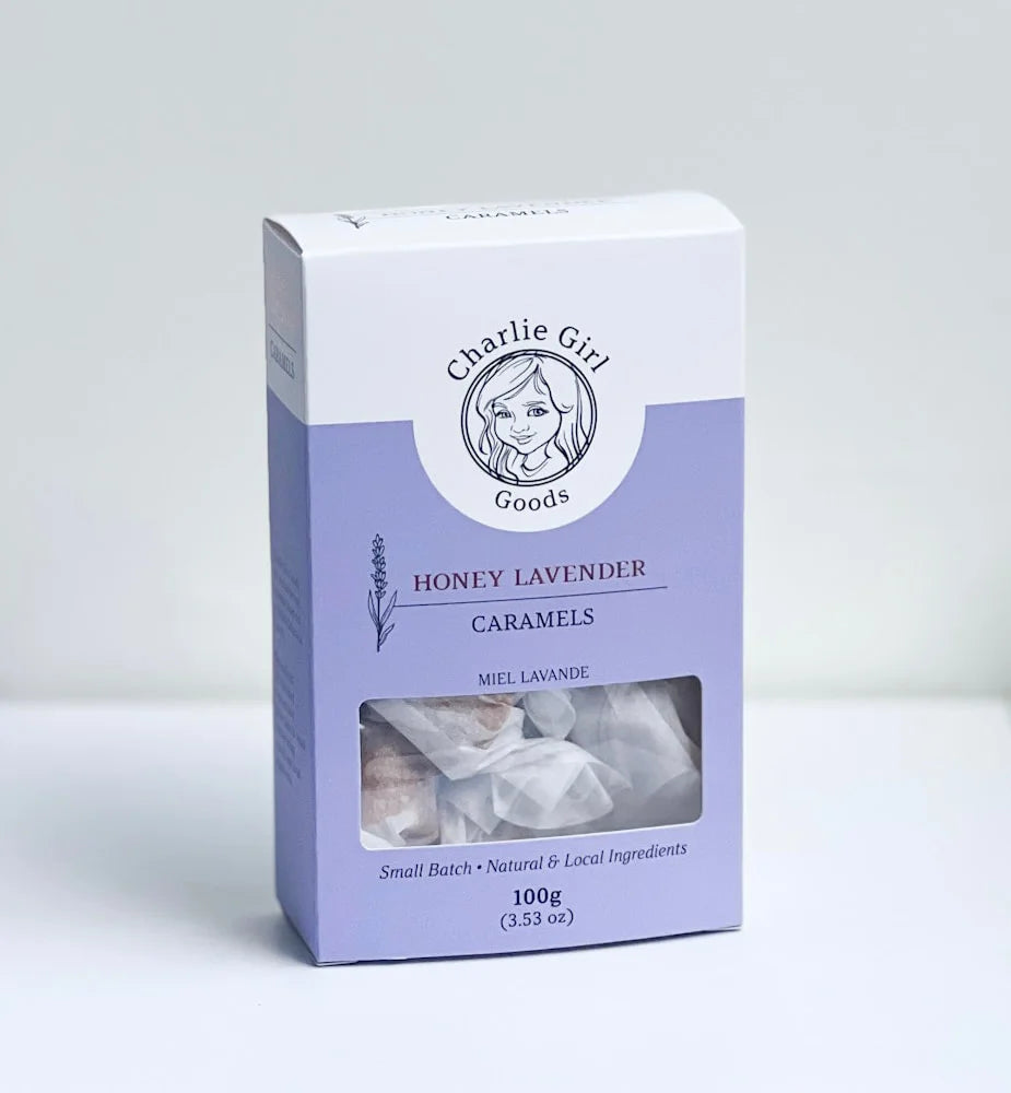 Canadian Honey Lavender Caramels