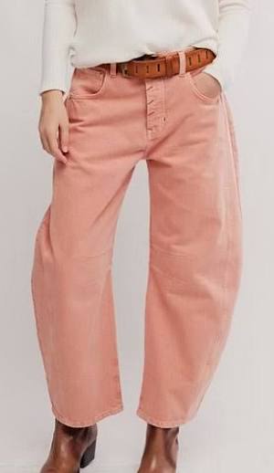 Free People Good Luck Barrel Jean