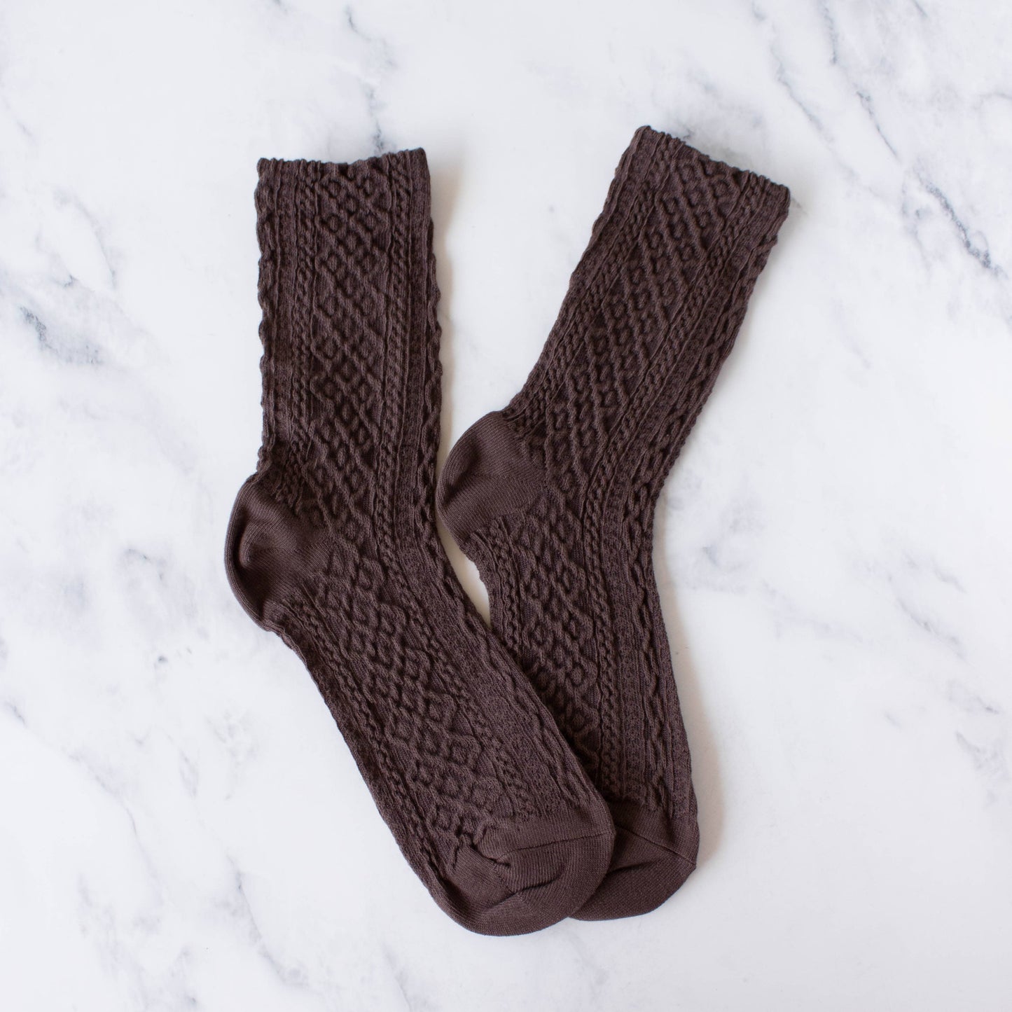 Women's Honeycomb Casual Socks: Oatmeal