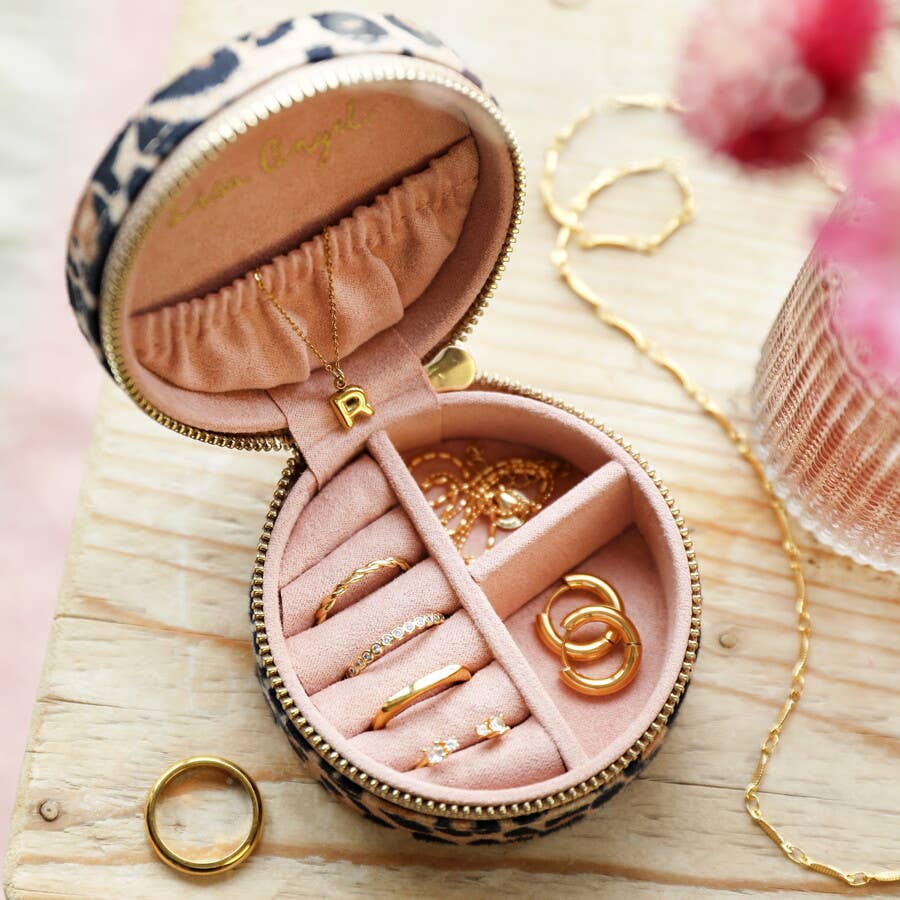 Jewelry Case - Velvet Leopard Print