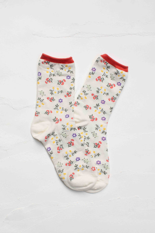 Wildflower Cotton Crew - Ivory