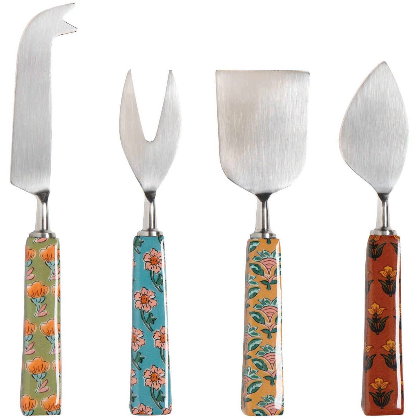Heirloom Mosaic Cheese Knives Set of 4