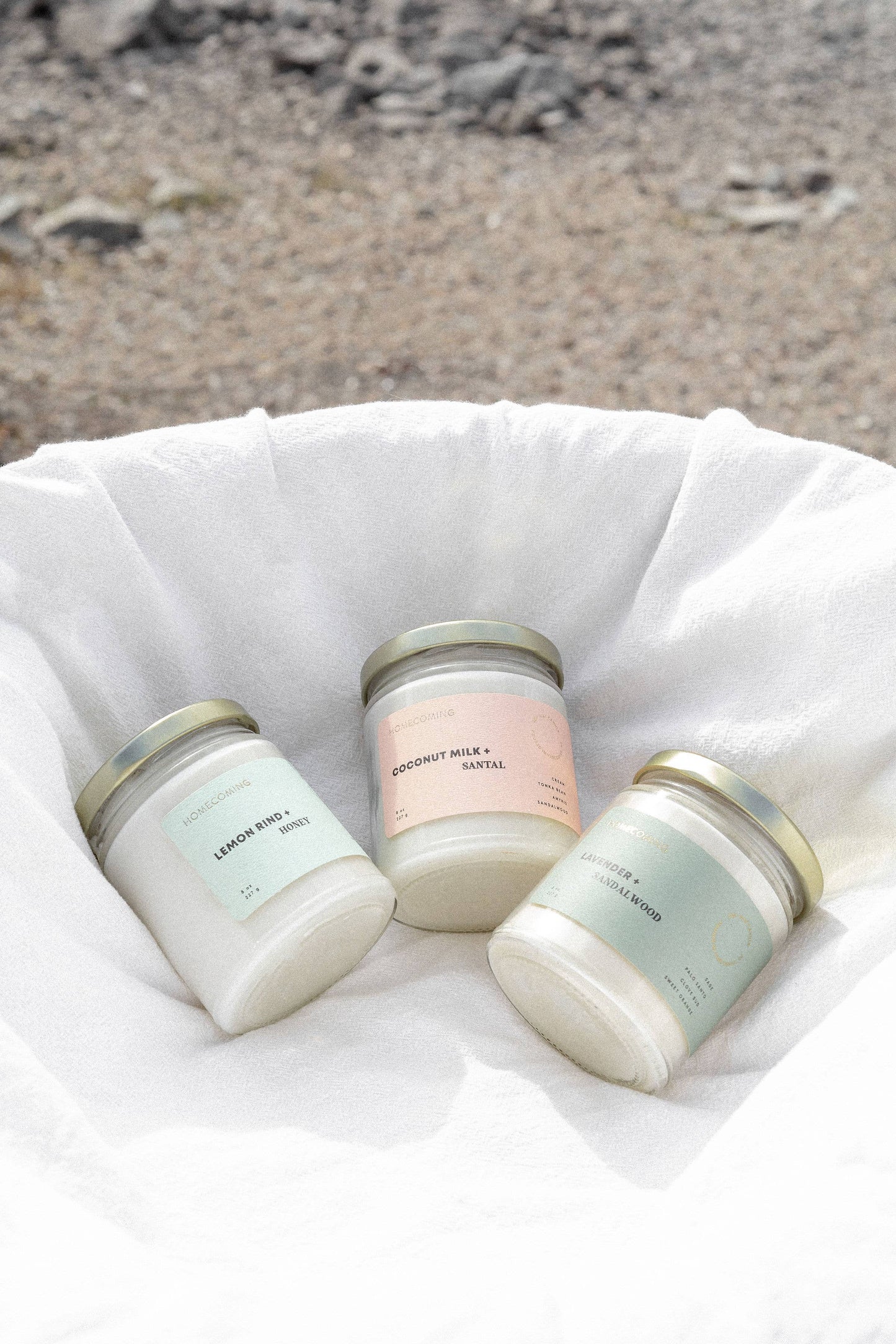 Lemon Rind + Honey Soy Wax Candle