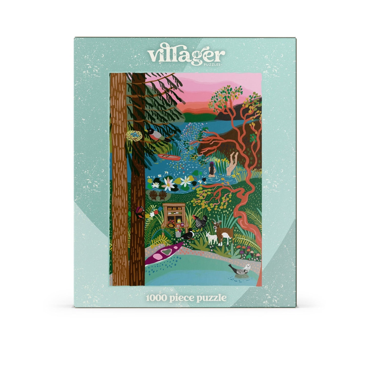 Salt Spring Island Swim | 1000-Piece Puzzle  | Designed in Canada by Anja Jane