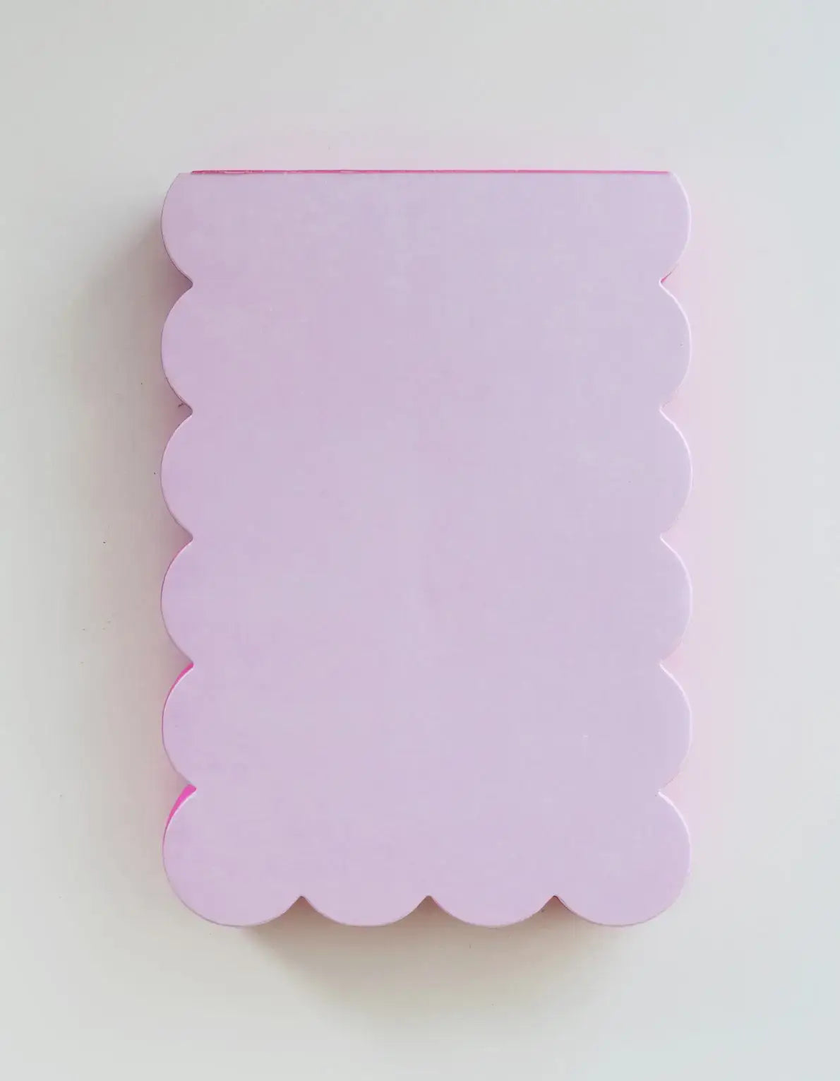 Notepad - Scalloped Shaped | Lilac + Hot Pink Edge